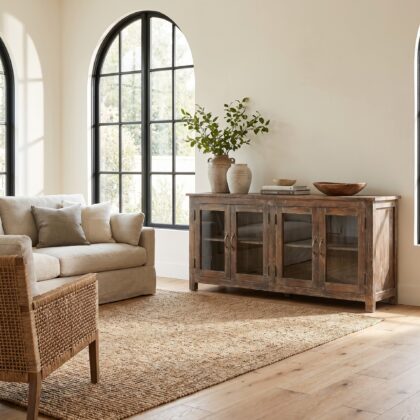 Glass Front Sideboard