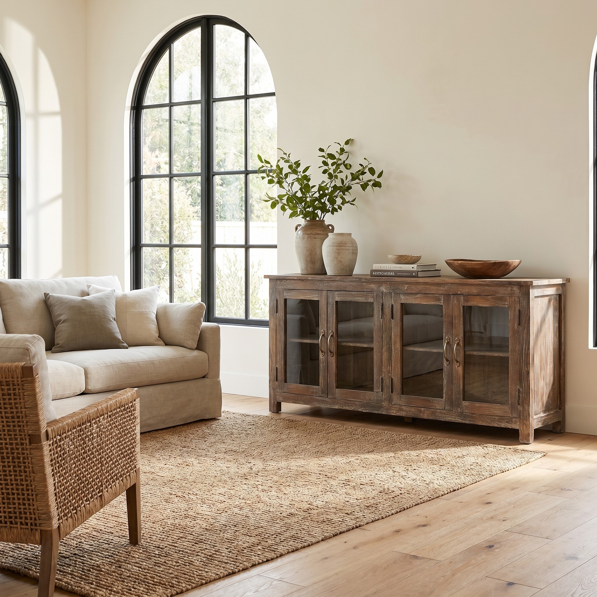 Glass Front Sideboard
