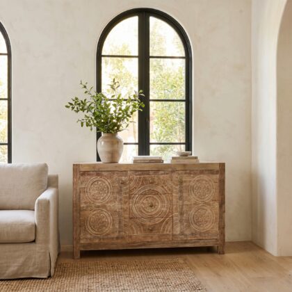 Carved Door Sideboard
