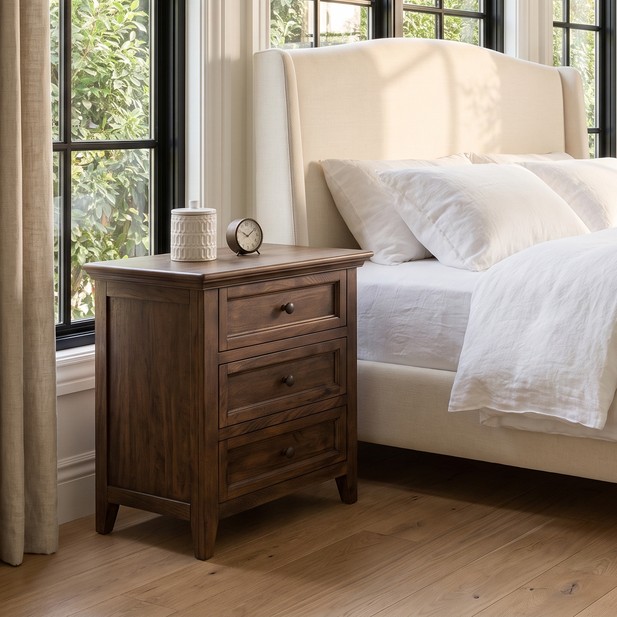 Ames 5 Piece Bedroom Set - Distressed Brown - Image 4