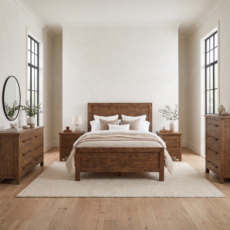 Brixton Bedroom Set- Distressed Brown