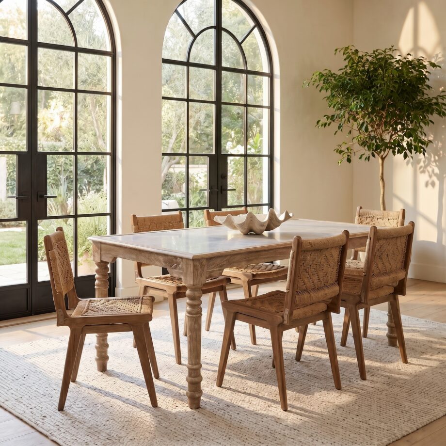 Marble Top Dining Table