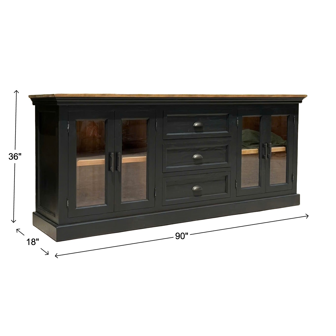 3 Drawer Oslo- Black - Image 2