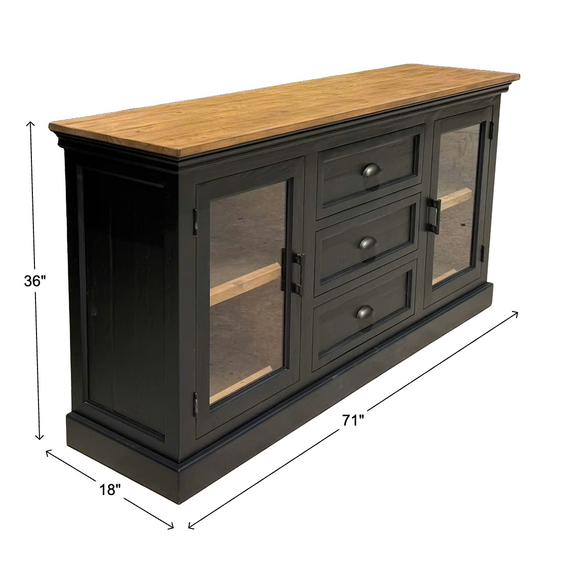 3 Drawer Oslo- Black - Image 2