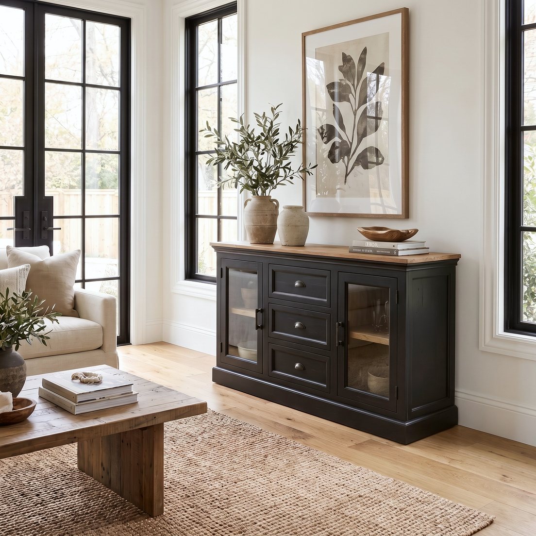 3 Drawer Oslo- Black