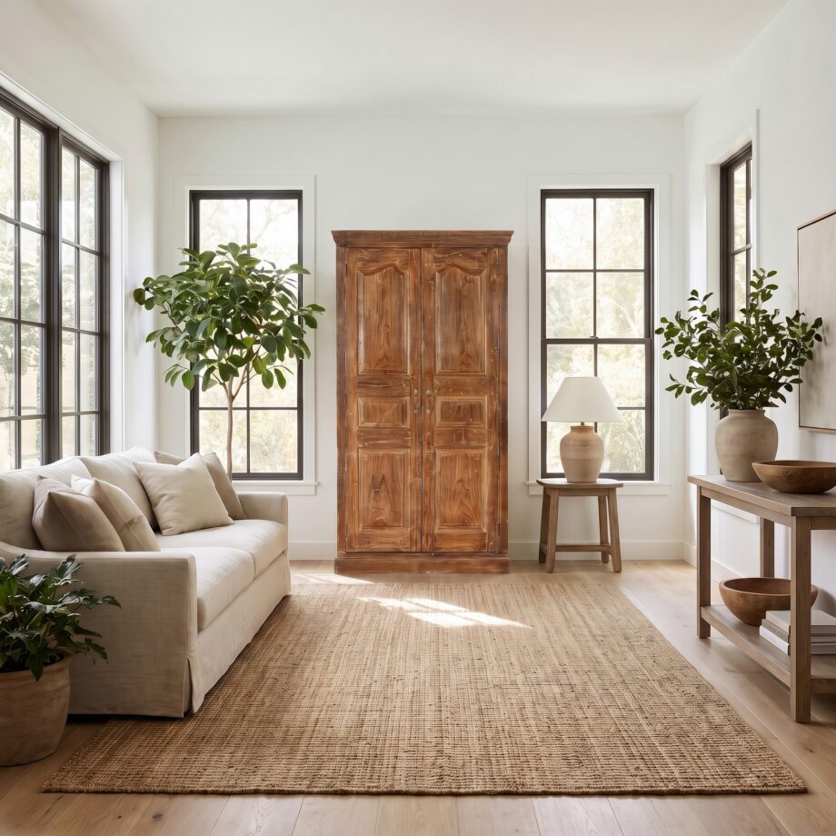 Teak Two Door Cabinet