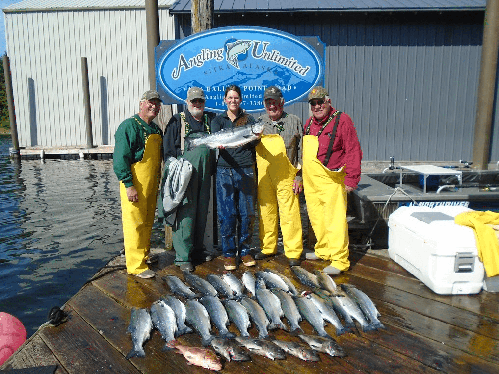 Salmon fishing in Sitka, Alaska with Angling Unlimited