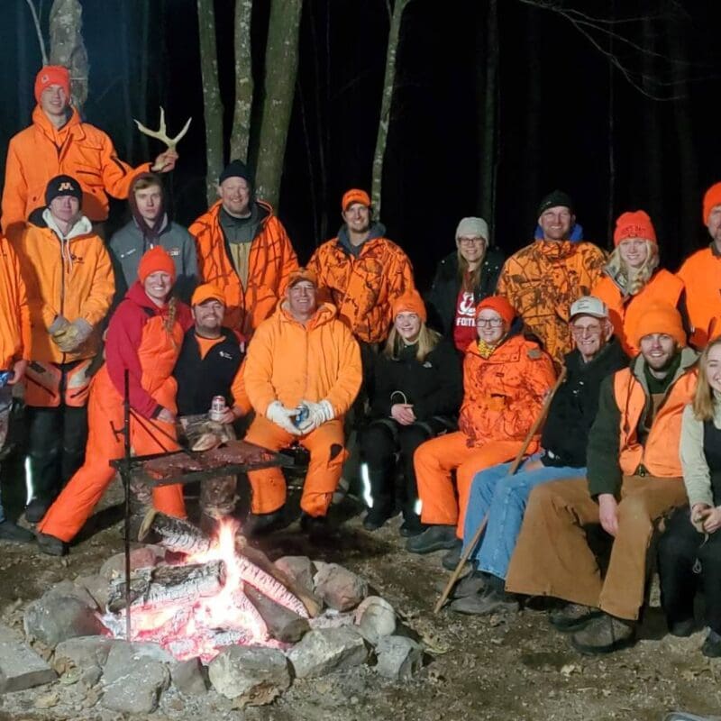 Captain Chuck hunting with his family