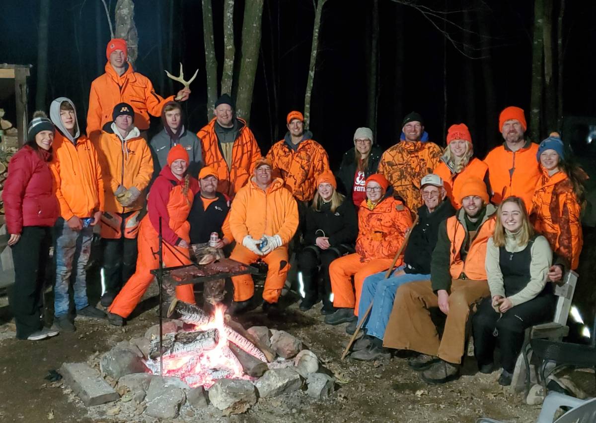 Captain Chuck hunting with his family