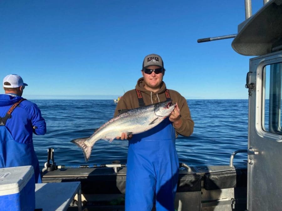 Zach Sulliasen fishing in Sitka, AK with Angling Unlimited
