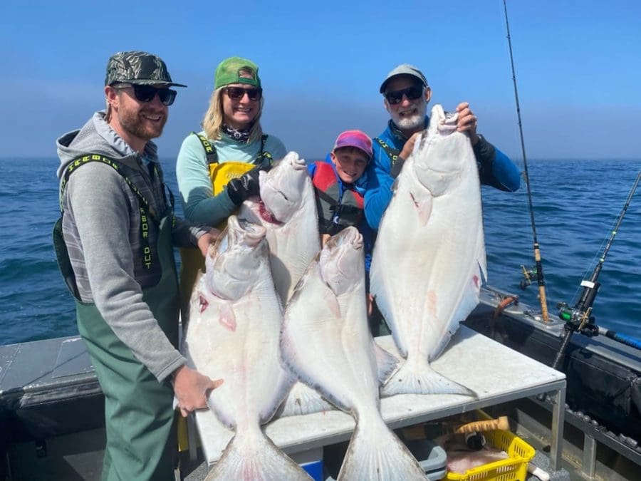 Holder Family catches excellent halibut with Angling Unlimited in Sitka, AK