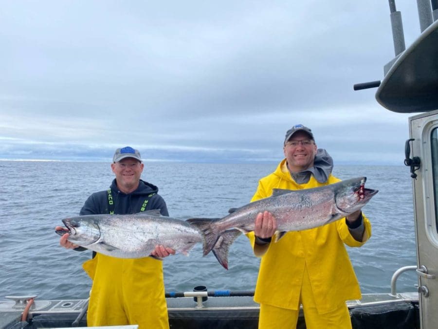 kings-AU King fishing in Sitka, AK with Angling Unlimited