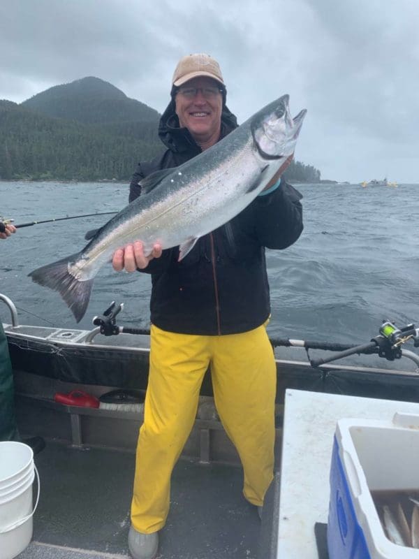 John Harris with a big silver from protected waters