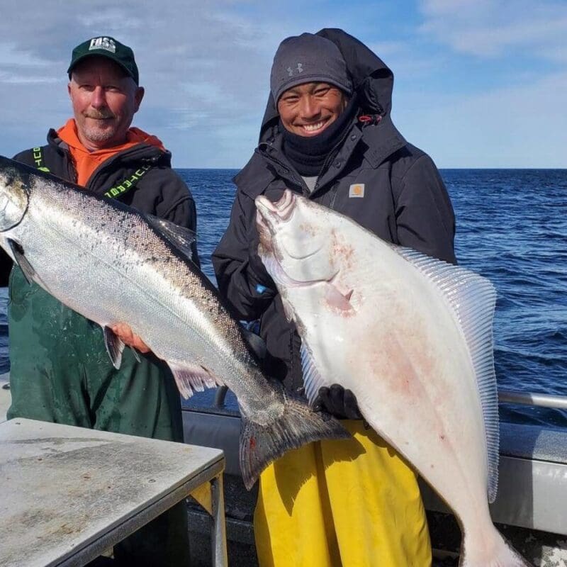 King and Halibut Fishing in Sitka, AK with Angling Unlimited