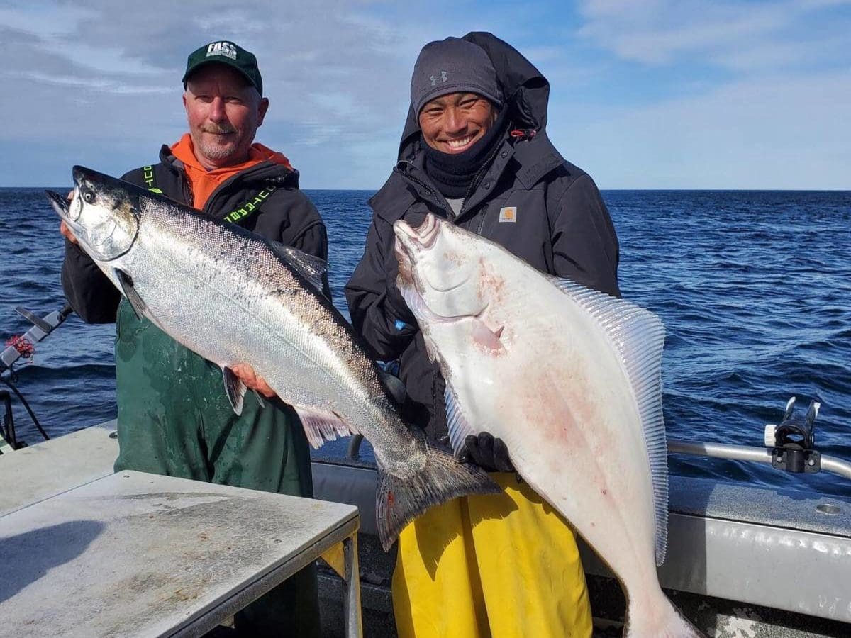 King and Halibut Fishing in Sitka, AK with Angling Unlimited