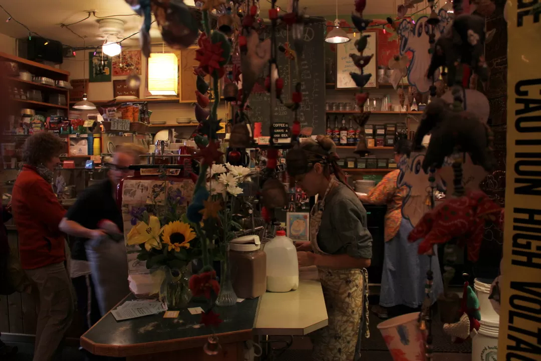 Inside the Backdoor Restaurant in Sitka, Alaska