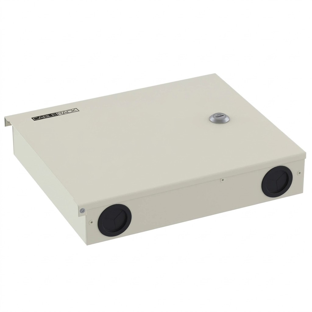 Fiber Optic 12-Core Wallmount Enclosure Box - CableRack