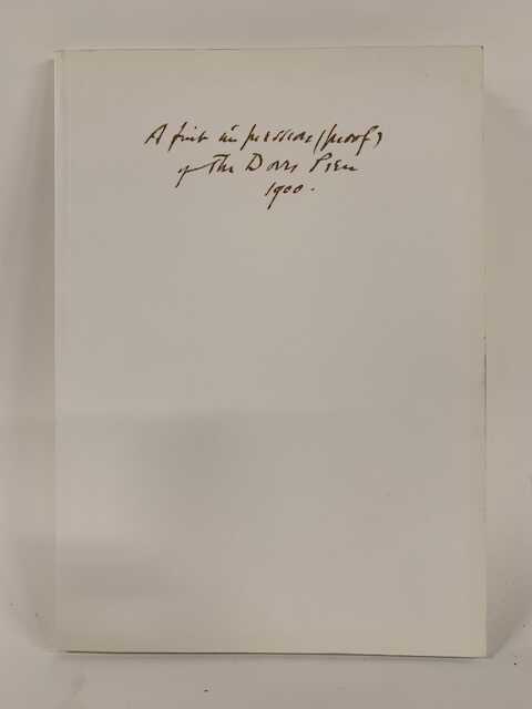A proofcopy of the first item printed at the Doves Press, 1900. picture number 1