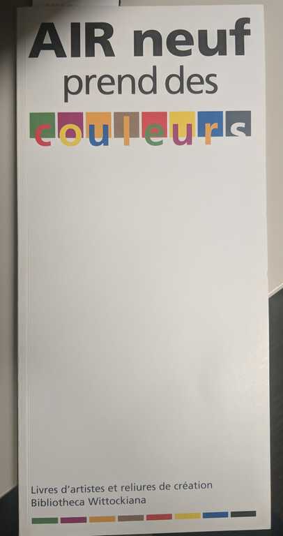 AIR neuf prend des couleurs: livres d'artistes et reliures de création picture number 1