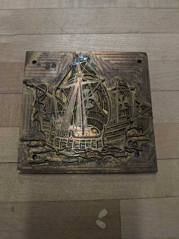 Sailboat plate die picture number 1