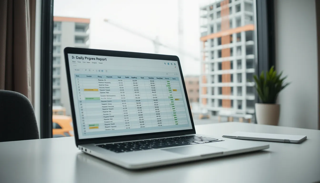 Daily Progress Report Format for Construction (Excel & PDF)