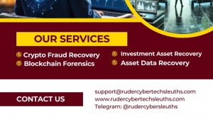 I need assistance from a hacker to recover my lost crypto.Hire- Ruder cyber tech sleuths