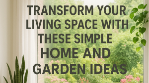  Transform Your Living Space with These Simple Home and Garden Ideas