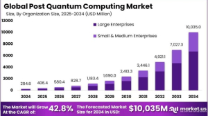 Post Quantum Computing Market size is expected to be worth around USD 10,035 Million