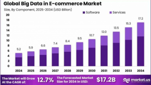 Big Data in E-commerce Market size is growing at a CAGR of 12.70%