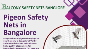 Pigeon safety nets for balconies in bangalore