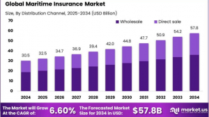 Maritime Insurance Market size is growing at a CAGR of 6.60%