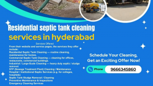 Residential Septic Tank Cleaning Services in Hyderabad