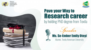 Building a Research Career with a PhD Degree from Texila