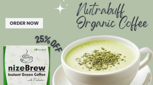 Try Nutrabuff Organic Coffee | Get 25% OFF NizeBrew Instant Green Coffee