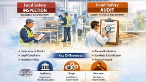 Difference Between Food Safety Audits and Inspections