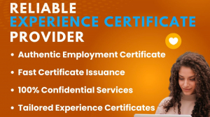 Experience Certificate Provider in Odisha