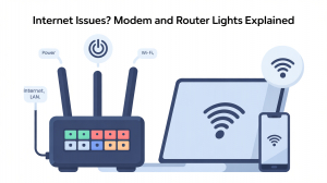 Internet Issues? Modem and Router Lights Explained