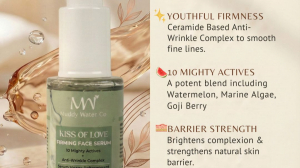 Kiss Wrinkles Goodbye with Muddy Water’s Kiss of Love Firming Face Serum