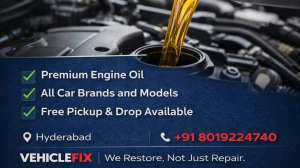 Oil Change Service in Hyderabad - Vehiclefix