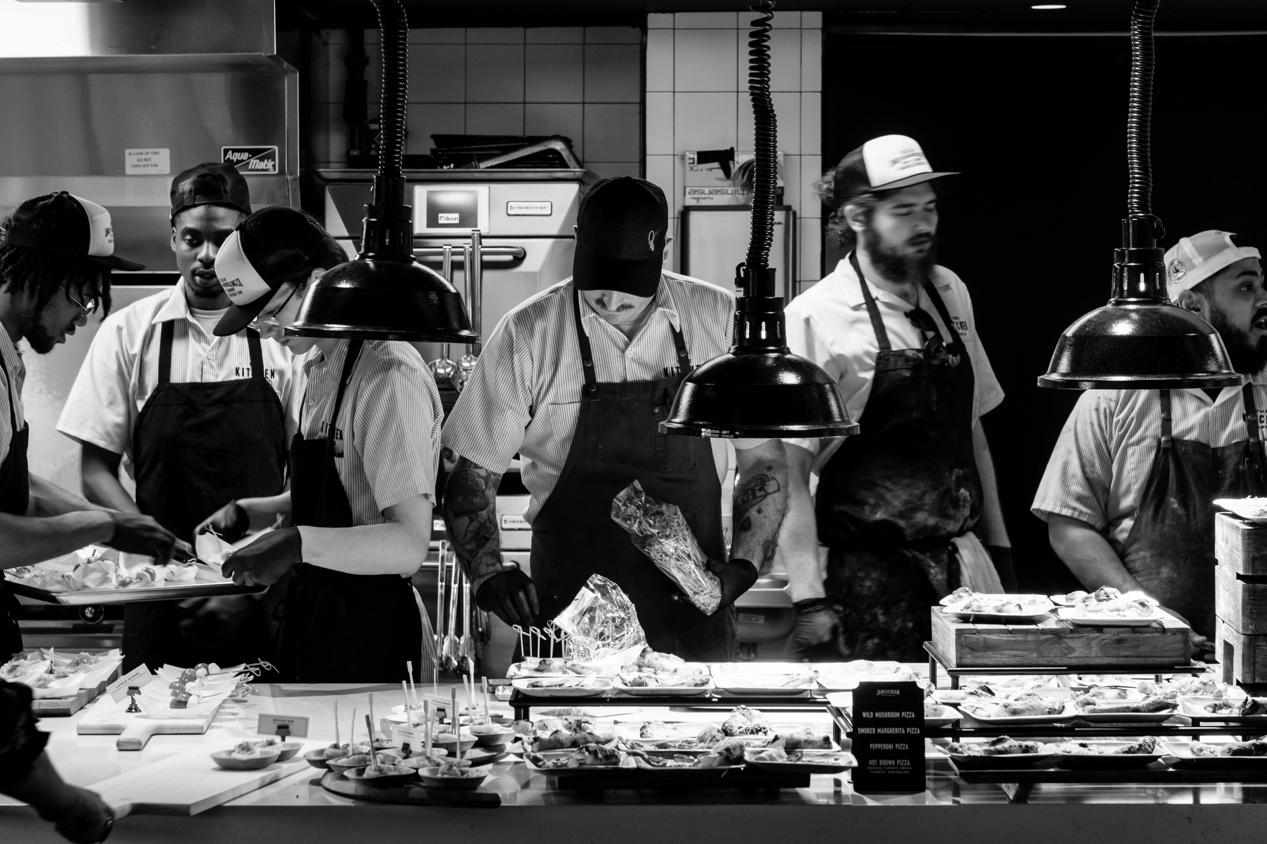 Bergmeyer-designed commercial kitchen and prep line