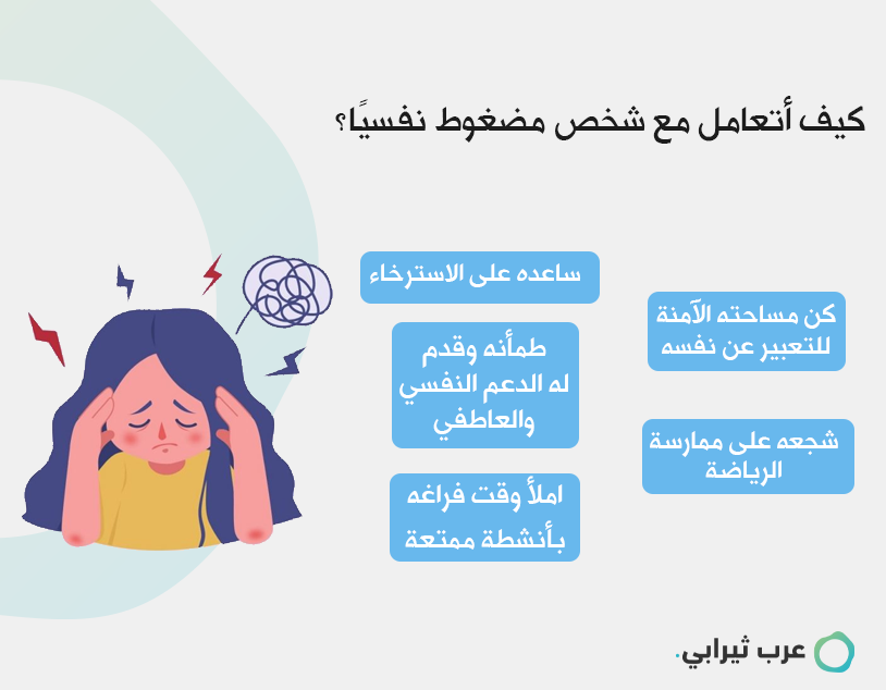 شخص مضغوط نفسيًا
