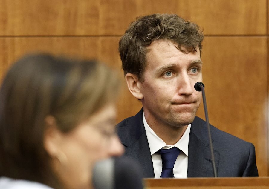 Patrick Clancy on the witness stand