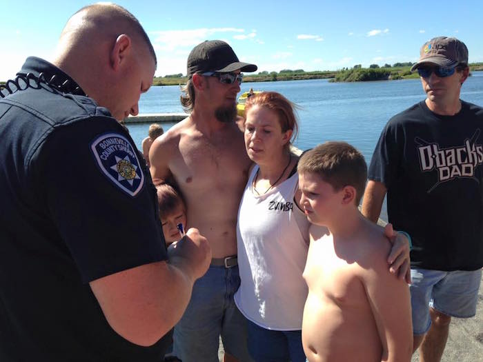 Brandon Alicia with Bonn. Cty Deputy Photo Courtesy of Koree Gosnell 2