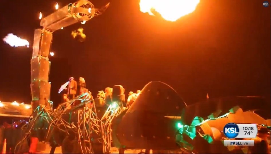 Giant Fire Spitting Scorpion