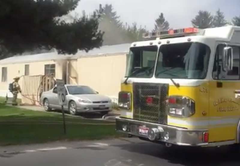 Mobile home likely a total loss after cooking oil fire - East Idaho News