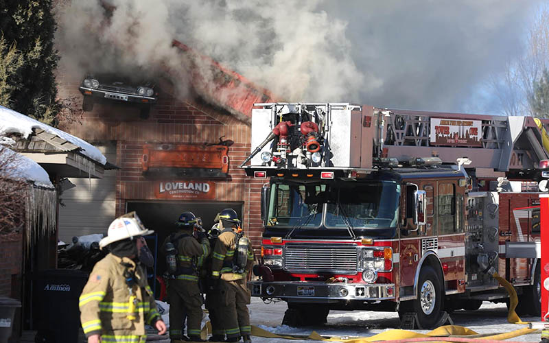 Update: Flames in roof of shop near house in Ammon - East Idaho News