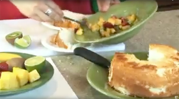 fruit salsa angel food cake