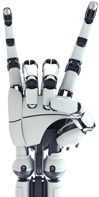 robot rock sign shutterstock