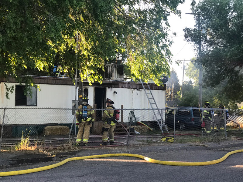 Bonneville County mobile home a complete loss after fire - East Idaho News