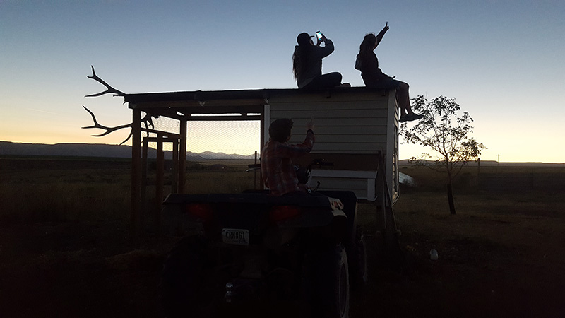 during eclipse